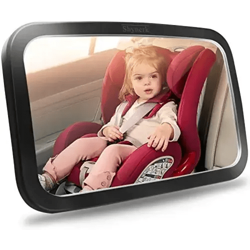 Shynerk Baby Car Mirror, Safety Car Seat Mirror for Rear Facing Infant with Wide Crystal Clear View, Shatterproof, Fully Assembled, Crash Tested and Certified