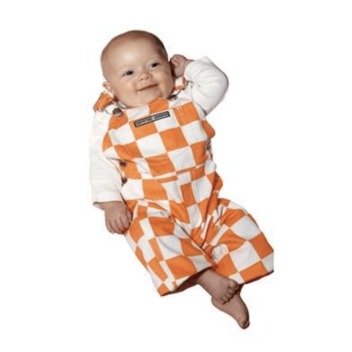 Vols | Tennessee Orange and White Checkered Infant Game Bibs | Alumni Hall