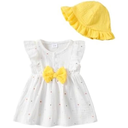 Newborn Baby Girl Clothes Cotton Linen Dresses Infant Casual Sundress Playwear Summer Toddler Girl White Dress