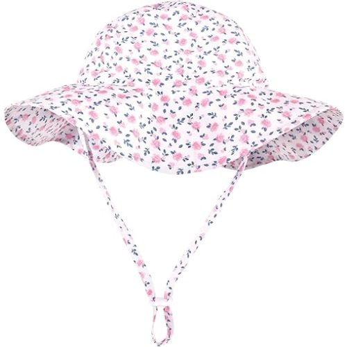 Hudson Baby Baby Girls' Sun Protection Hat