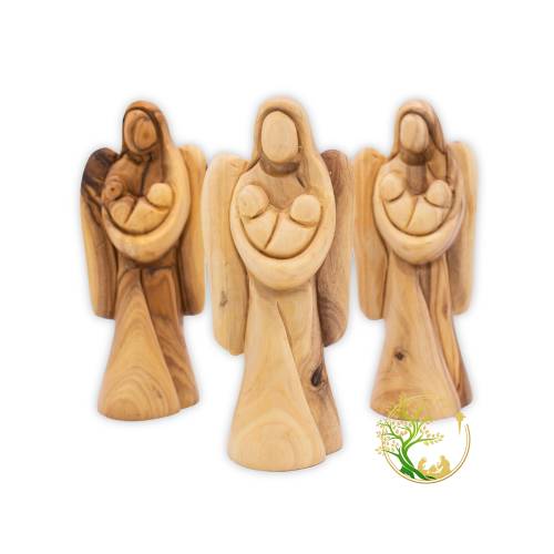 Guardian Angel Holding Baby Twins statue Nursery décor- Religious gift for Twin Baby gift| Miscarry gift | Loss of baby twins or Miscarriage