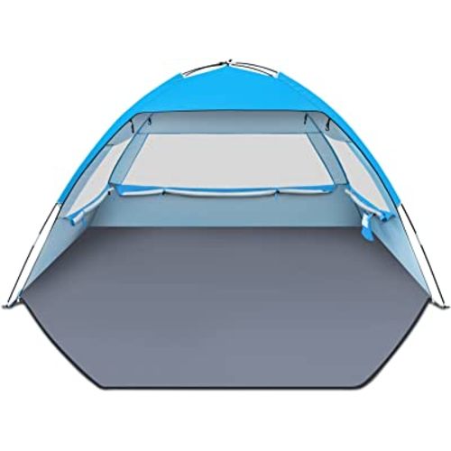 Gorich Beach Tent Sun Shelter for 3/4-5/6-7/8-10 Person with UPF 50+ UV Protection, Lightweight & Easy Setup Beach Shade Canopy, Portable Beach Shade Tent Beach Cabana