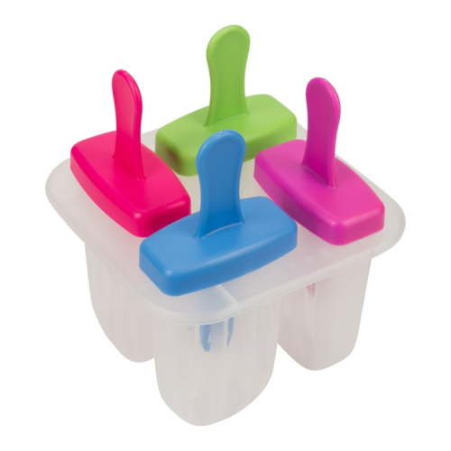 Cool Gear 4 Piece Ice Pop Bar Trays - Jumbo DIY Popsicle Molds - Dishwasher Safe