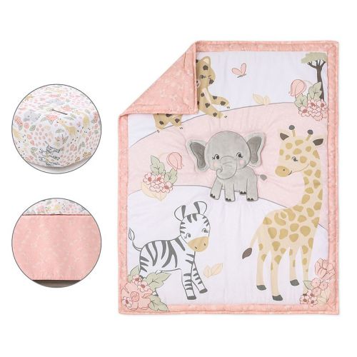 Baby Girl The Peanutshell Wildest Dreams 3-Piece Crib Bedding Set