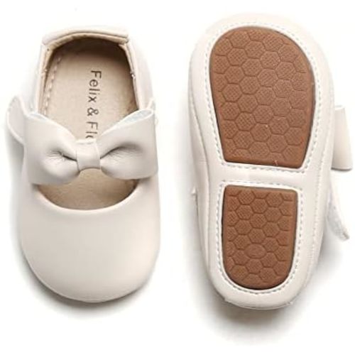 Felix & Flora Soft Sole Baby Shoes - Infant Baby Walking Shoes Moccasinss Rubber Sole Crib Shoes