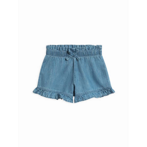 Callie Chambray 6-12 Month Ruffle Waist Short