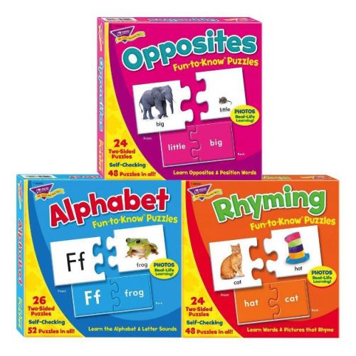 Trend Enterprises Fun-to-know Puzzles - Set Of 3