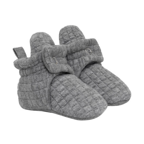 Koda Snap Booties in Grey | Boy Baby Shoes | Robeez