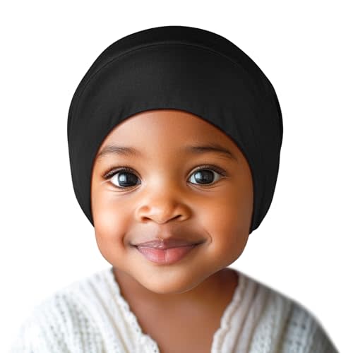 Fittia Baby Bonnet for 0-6 Months, Silky Satin Bonnet for Sleeping, Smooth for No Frizzy Hair, Adjustable for Non-Slip
