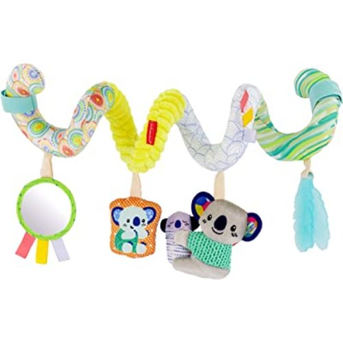 Infantino Stretch & Spiral Activity Toy - Textured Play Activity Toy for Sensory Exploration and Engagement, Ages 0 and Up, Koala