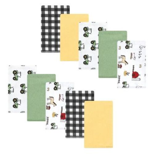 Luvable Friends Hudson Baby Flannel Burp Cloths 10pk Set