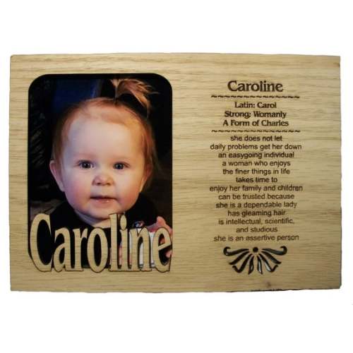 Personalized Name Profile Laser Engraved Wood Picture Frame - Etsy