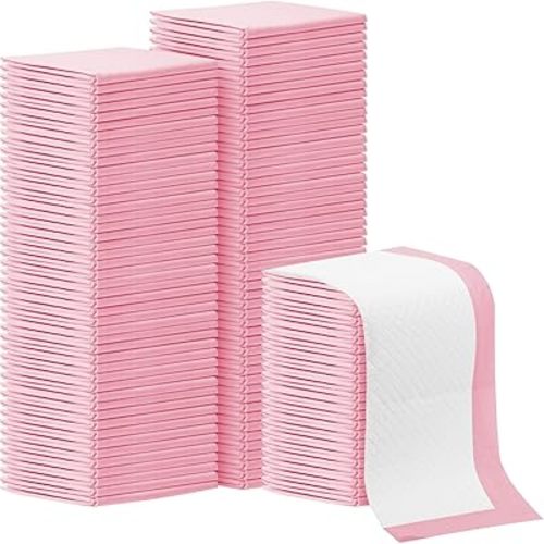 100Pack Disposable Changing Pads,Baby Disposable Underpads 17 X 13 In,Waterproof Diaper Changing Pad,Ultra Absorbent Disposable Bed Pads,Leak-Proof Breathable Underpads Bed Table Protector Mat