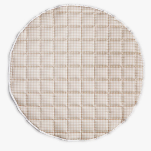 Picnic Gingham Play Mat - Beige | Gooselings