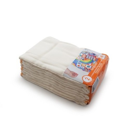 Kanga Care Reusable Prefold Cloth Diaper, Color: Beige, Size: small