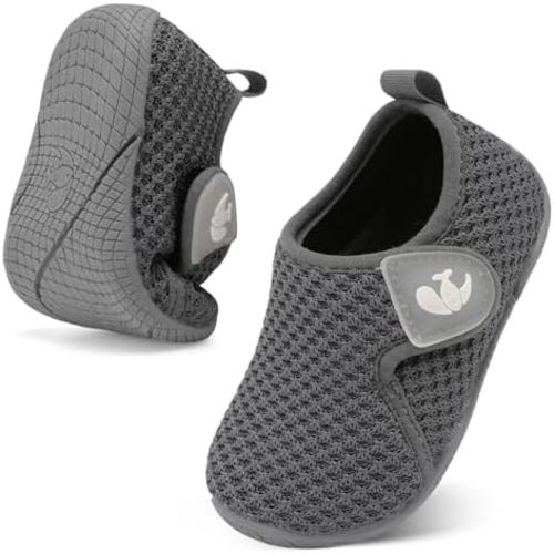 FEETCITY Toddler Walking Shoes Slip On Toddler Shoes Boys Girls Kids Sports Sneakers Casual School Shoes Barefoot Shoes