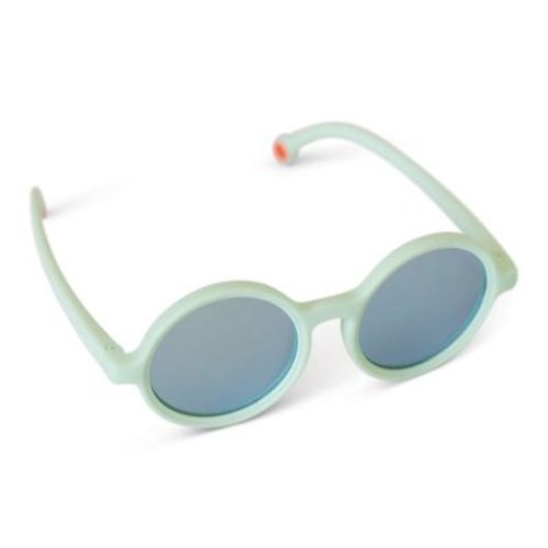 Tiny Twinkle Toddler Round Retro Polarized Flexible Sunglasses with Strap, Ages 0-48 months