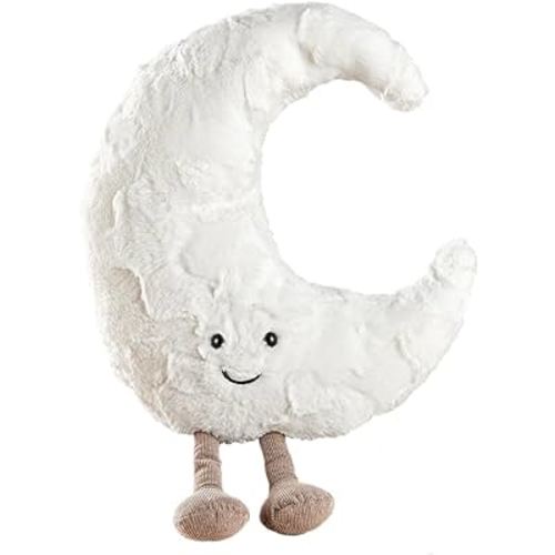 Amazon.com: WeightedPlush 14" Moon Plush Toy Cute Smile Funny Moon Sunshine Stuffed Animals Pillow Moon Shape Soft Plushie for Gifts for Kids Birthday : Toys & Games