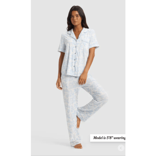 Women's Bamboo Stretch-Knit Short Sleeve & Pant PJ Set | Cozy Earth