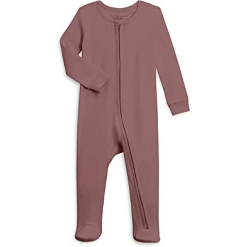 Colored Organics Baby Organic Cotton Peyton Zip Up Footed Sleeper