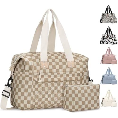 Travel Duffle Bag, Waterproof Weekender Overnight Hospital Bags for Women Men with Toiletry Bag Lightweight Carry on Personal Item Duffle Gym Bag for Travel, Airplanes, Sports