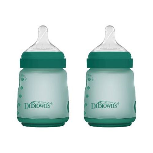 Dr. Brown's Silicone Baby Bottles - Green - 5 fl oz/2pk