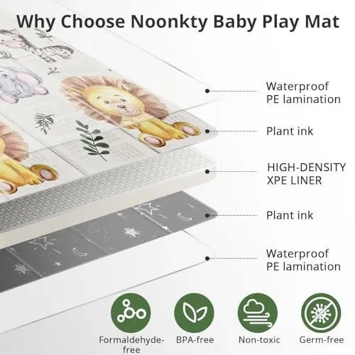 Foldable Baby Play Mat for Floor