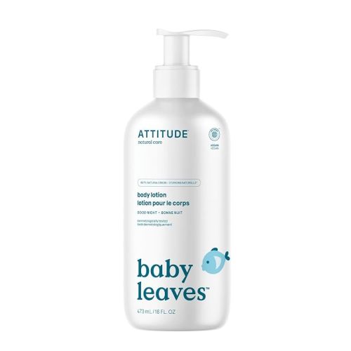 ATTITUDE Baby Lotion for Face & Body, Unscented, EWG Verified, 16 Fl Oz