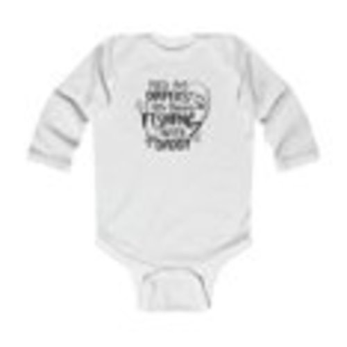 Fishing Bodysuit Long-Sleeve - 12 month, white