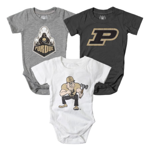 Purdue University Infant Bodysuit 3-Pack