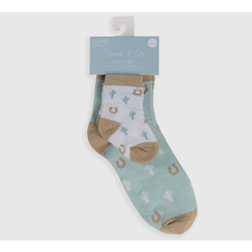 Howdy mama and me sock set