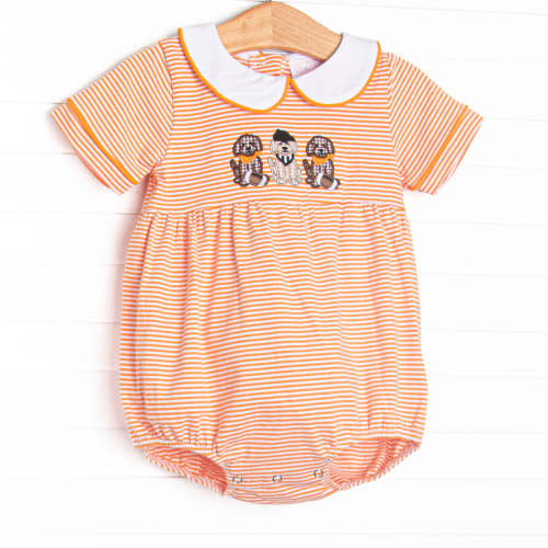 Touchdown Tails Applique Bubble, Orange – Stitchy Fish