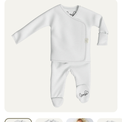 Footie - Milk – Bonsie Skin to Skin Babywear