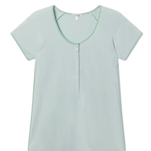 LAKE | Women | Pima Cotton Pajamas | Hydrangea Maternity Shorts Set