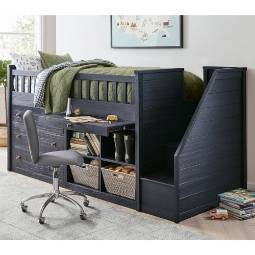 Charlie Kids Step-Up Captain's Bed | Pottery Barn Kids
