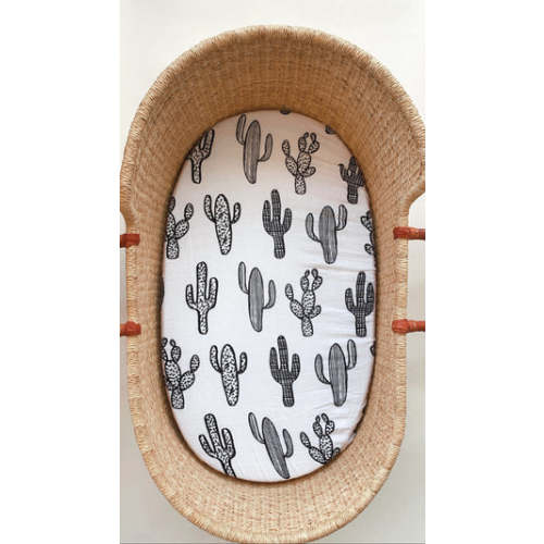 Versatile Moses Basket / Bassinet / Small Changing Pad Sheet - Cactus – Modern Burlap