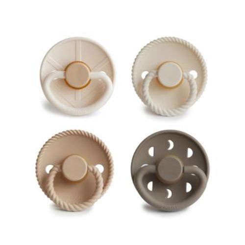 FRIGG 4-Pack Crystal Sparkle Rubber Pacifiers - Baby