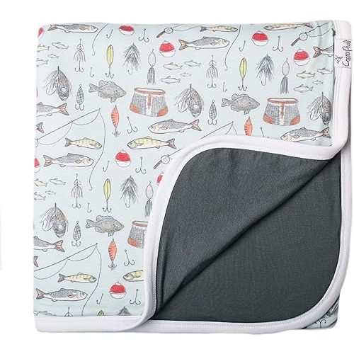 Copper Pearl Three-Layer Baby Blanket: Soft Baby Quilts for Boys and Girls | Breathable, Cozy, Toddler Blanket | Baby Quilt for Newborns | 46x46 Premium Polyester/Rayon | Trout