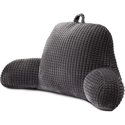Recovery Wedge Pillow with Arm & Back Support, Dark Grey
