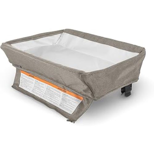UPPAbaby Remi Changing Station/Wipeable Surface/Simple Attachment and Storage/Wells (Dark Taupe Mélange)
