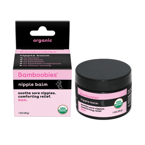 Bamboobies Nipple Cream, Lanolin-Free Organic Nursing Balm, 1 oz