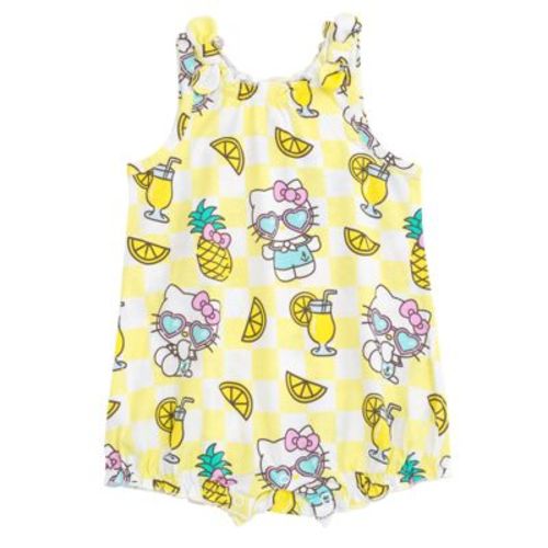 Hello Kitty Baby Girls Sleeveless Bubble Romper Newborn to Infant
