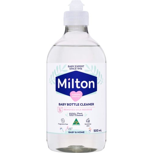 Milton Baby Bottle Cleaner ; Removes Milk Residue ; 100 Percentage Plant-based ; Australian Made ; 500ml