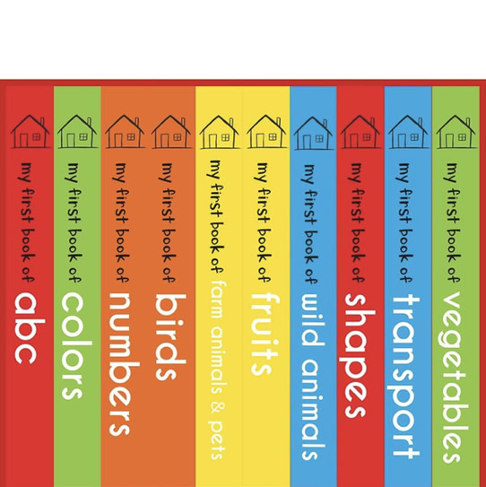 My First Library: Boxset of 10 Board Books for Kids