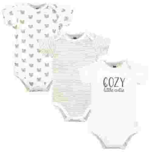Hudson Baby Cotton Bodysuits, Cozy Cutie, Newborn