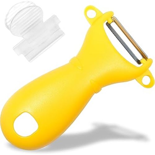 Seki Japan Kids Vegetable Peeler, Small Size Safety Peeler, Stainless Steel Blade With Safety Cover