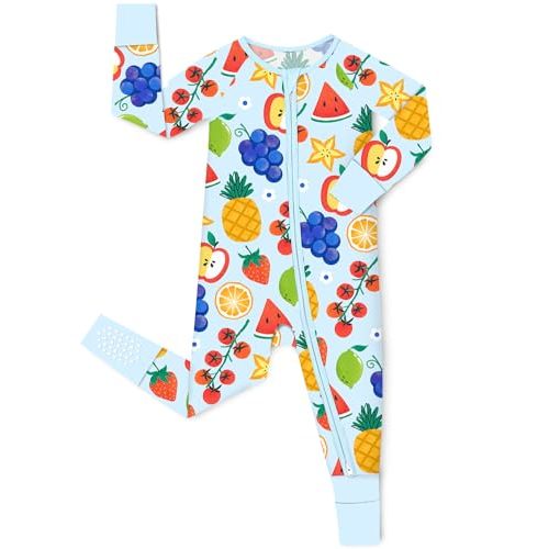 babee Reshinee Bamboo Viscose Baby Convertible Footie Pajama, Zipper Pajamas for Baby Boys & Girls, Sleep & Play Footed