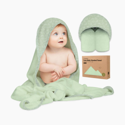 KeaBabies Luxe Hooded Towel - Dino