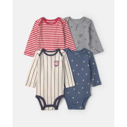 Carter's 4-pack Baseball Bodysuits