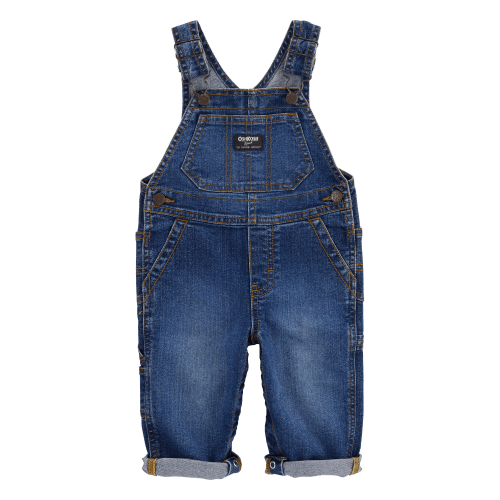 Baby Stretch Denim Classic Overalls - Dark Wash - OshKosh B'gosh | Carter's